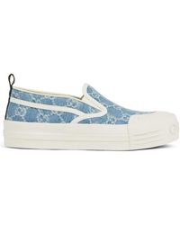 Gucci - GG Denim Slip-on Sneaker - Lyst