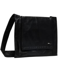 Our Legacy Washed Denim Sling Messenger Bag in Black for Men