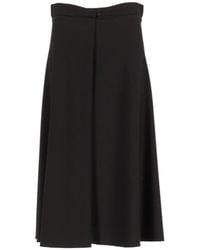 forte_forte - Grain De Poudre Midi Skirt - Lyst