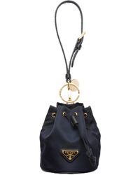 Prada - Mini Icon Re-Nylon Keychain Charm - Lyst