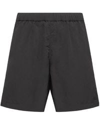 Moncler - Elastic Waist Swim Shorts - Lyst