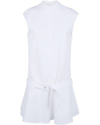 Semicouture - Belted Sleeveless Dress - Lyst