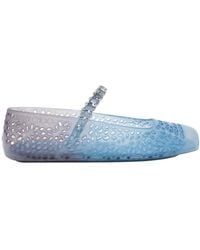 Jimmy Choo - The Jelly Embellished Flat Shoes - Lyst