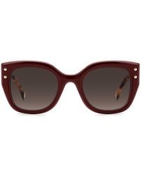 Carolina Herrera - Butterfly Frame Full Rim Sunglasses - Lyst
