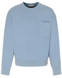 Marni - Chest-Pocket Crewneck Sweatshirt - Lyst