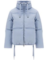 Herno - High-Neck Drawstring Zip-Up Jacket - Lyst