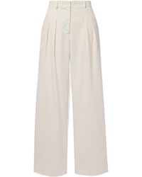 LoveShackFancy - High-Waisted Wide-Leg Pants - Lyst