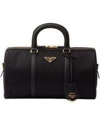Prada - Re-Edition 1978 Medium Re-Nylon And Saffiano Leather Top-Handle Bag - Lyst