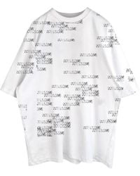 we11done - Round-Necked T-Shirt - Lyst