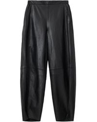 AllSaints - Etta Elastic Waist Leather Pants - Lyst