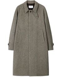 Tonywack - Herringbone Single-Breasted Coat - Lyst