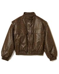 Twinset - Embossed High-Neck Jacket - Lyst