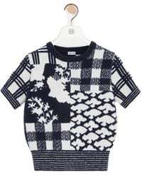 Loewe - Short Sleeve Crewneck Jumper - Lyst