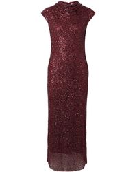 Jonathan Simkhai - Zaria Cowl Neck Midi Dress - Lyst