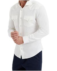 Brunello Cucinelli - Flap Pocket Long-Sleeved Shirt - Lyst