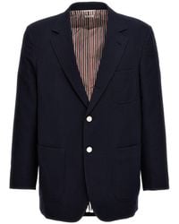 Thom Browne - Single Breasted Seersucker Blazer - Lyst
