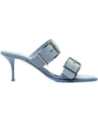 McQueen - Buckle Detailed Sandals - Lyst
