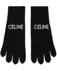 Celine - Embroidered Gloves - Lyst