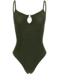 Hunza G - Toni Textured One-Piece Swimsuit - Lyst