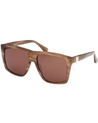Max Mara - Square Frame Sunglasses - Lyst