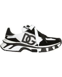 Dolce & Gabbana - Airmaster Dg Logo Patch Sneakers - Lyst
