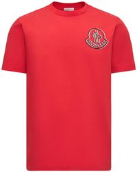 Moncler - Logo Printed Crewneck T-Shirt - Lyst