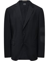 BOSS - Single-Breasted Notch Lapel Business Suit Jacket - Lyst