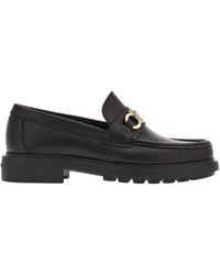 Ferragamo - Ferragamo Gancini-Plaque Slip-On Loafers - Lyst