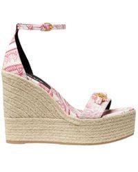 Versace - Wedge Sandals - Lyst