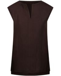Max Mara - Colimbo V-Neck Sleeveless Top - Lyst
