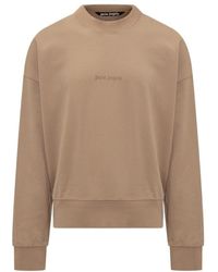 Palm Angels - Logo-Printed Crewneck Sweatshirt - Lyst