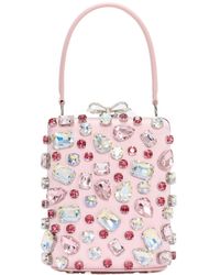 Self-Portrait - Embellished Top Handle Clutch Bag - Lyst