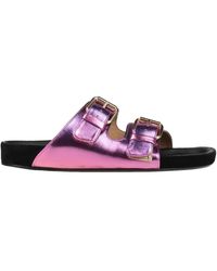 Isabel Marant - Metallic Technical Sandals - Lyst