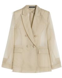 Max Mara - Pianoforte Double-Breasted Blazer - Lyst
