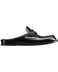 Dior Boy Logo Detailed Slip-On Mules in Black | Lyst