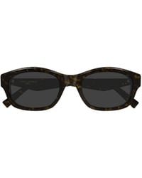 Saint Laurent - Eyewear Geometric Frame Sunglasses - Lyst