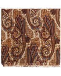 Etro - Paisley Fringed Scarf - Lyst