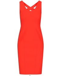 Alaïa - Alaïa Crossback Sleeveless Midi Dress - Lyst
