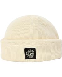 Stone Island - Patch Beanie - Lyst