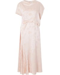 Erdem - Jacquard Draped Midi Dress - Lyst
