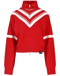 Stella McCartney - High-Neck Zipped Knitted Jacket - Lyst