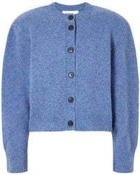 Rohe - Mélange Wool-Blend Cardigan - Lyst