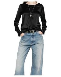 Mazzarelli - Angie Long-Sleeve Top - Lyst