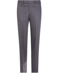 PT01 - Pt Torino	Tapered-Leg Pleated Tailored Trousers - Lyst