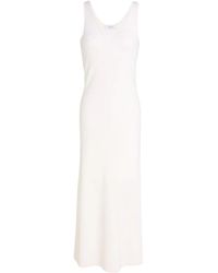 Max Mara - Ivory Maxi Dress Virgin Wool - Lyst