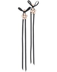 Simone Rocha - Daisy Ribbon Drop Earrings - Lyst