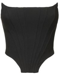 GIUSEPPE DI MORABITO - Double Twisted Wool Corset Top - Lyst