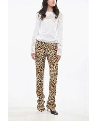 DSquared² - Boot-Cut Animal-Print Trousers - Lyst