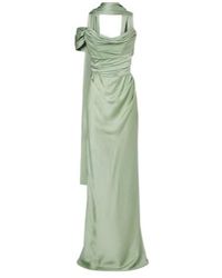 Vivienne Westwood - Nova Vixen Scarf-Detail Satin Gown - Lyst