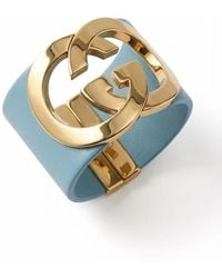 Gucci - Interlocking Cuff Bracelet - Lyst